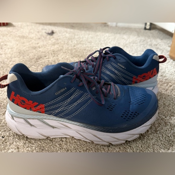 Hoka One One Clifton 10 Wide 2E Blue Men’s - Picture 2 of 7